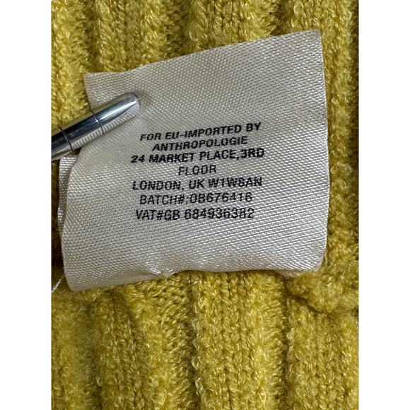 Moth Anthropologie Sweater Womens Small Gold Knit Tisbury Turtleneck Oversized - Picture 9 of 12
